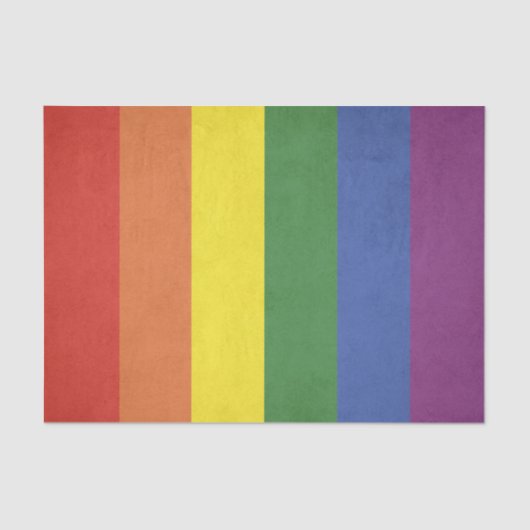 Regenbogenstreifen Seidenpapier (Vorderseite)