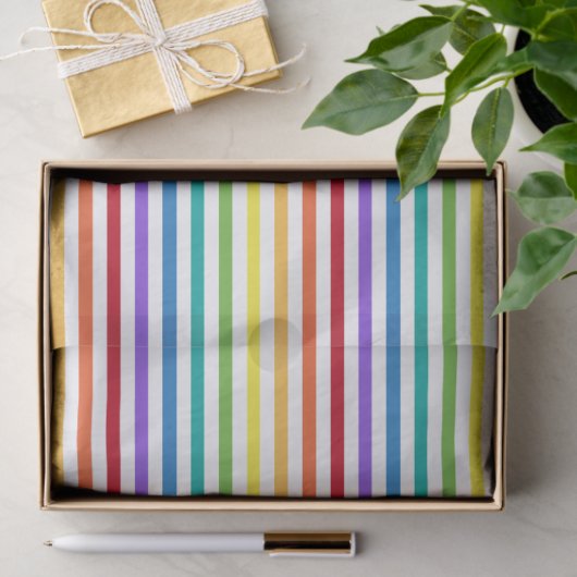 Regenbogenstreifen Seidenpapier (Geschenk)