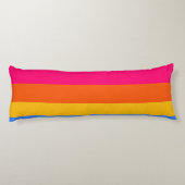 Regenbogenstreifen Seitenschläferkissen (Rückseite)