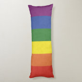 Regenbogenstreifen Seitenschläferkissen (Rückseite (Vertikal))