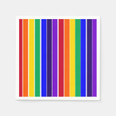 Regenbogenstreifen Serviette (Vorderseite)