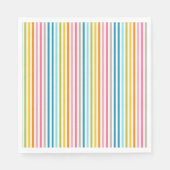 Regenbogenstreifen Serviette (Vorderseite)