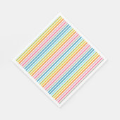 Regenbogenstreifen Serviette (Ecke)