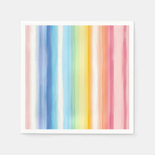 Regenbogenstreifen Serviette
