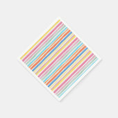 Regenbogenstreifen Serviette (Ecke)