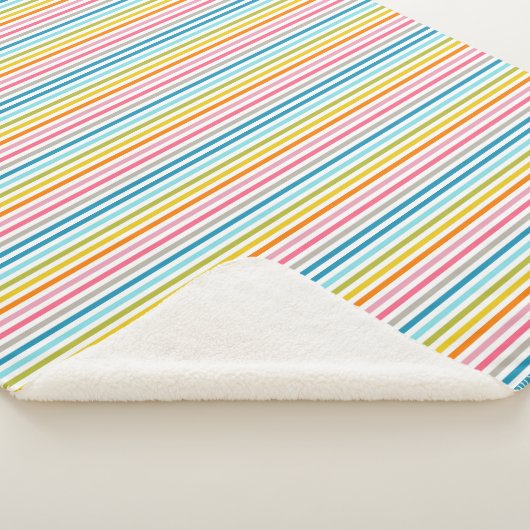 Regenbogenstreifen Sherpadecke (3/4)