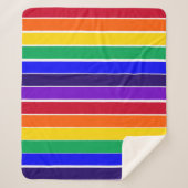 Regenbogenstreifen Sherpadecke (Vorderseite)