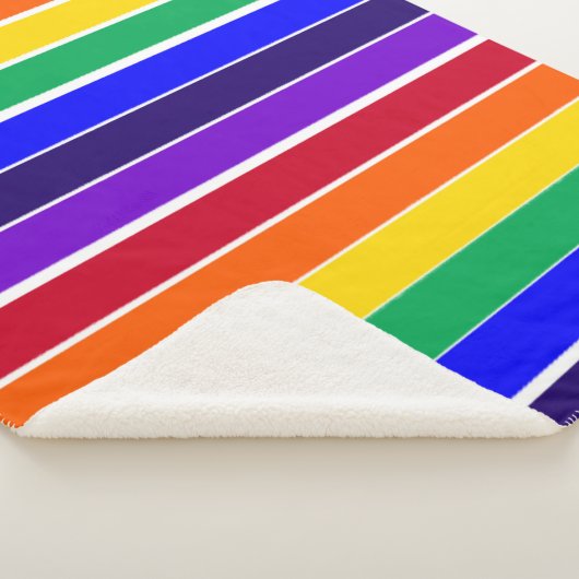 Regenbogenstreifen Sherpadecke (3/4)