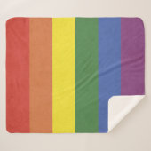 Regenbogenstreifen Sherpadecke (Vorderseite (Horizontal))