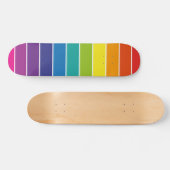 Regenbogenstreifen Skateboard (Horizontal)