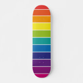 Regenbogenstreifen Skateboard (Vorne)