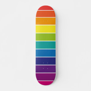 Regenbogenstreifen Skateboard
