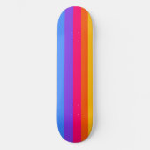 Regenbogenstreifen Skateboard (Vorderseite)