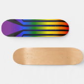 Regenbogenstreifen Skateboard (Horizontal)