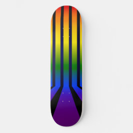 Regenbogenstreifen Skateboard