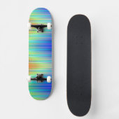 Regenbogenstreifen Skateboard (Vorderseite)