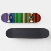 Regenbogenstreifen Skateboard (Horizontal)