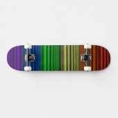 Regenbogenstreifen Skateboard (Horizontal)