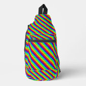Regenbogenstreifen - Sling Bag (Vorderseite)