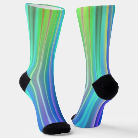 Regenbogenstreifen Socken (Gewinkelt)