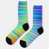 Regenbogenstreifen Socken (Linkes Detail)