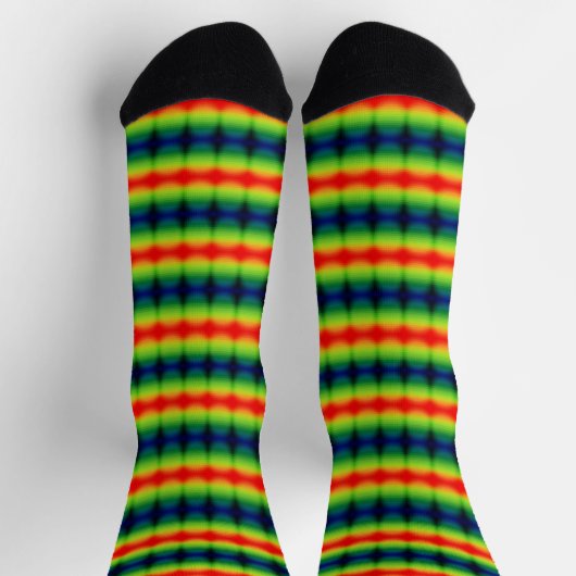 Regenbogenstreifen Socken (Oben)