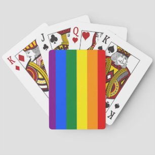 Regenbogenstreifen Spielkartenmuster Liebe ist lgb Spielkarten