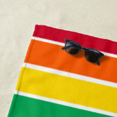 Regenbogenstreifen Strandtuch (Beispiel)