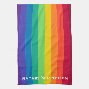 Regenbogenstreifen Stripe Handtücher Lustiges Küch
