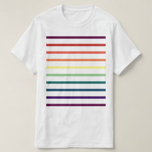 Regenbogenstreifen T-Shirt