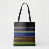 Regenbogenstreifen Tasche (Vorderseite)