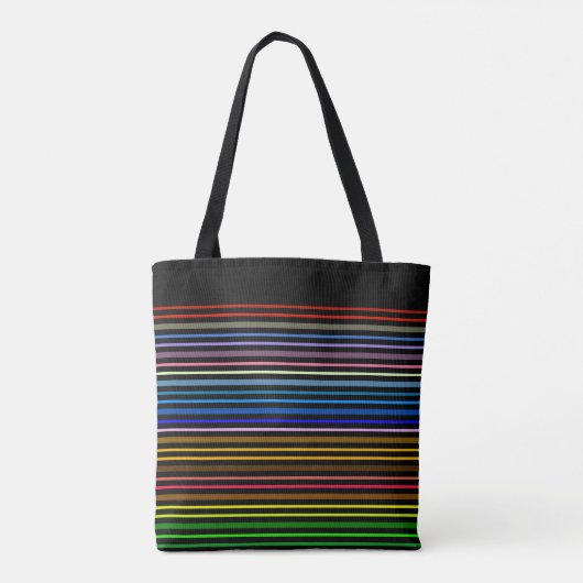 Regenbogenstreifen Tasche (Rückseite)