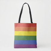Regenbogenstreifen Tasche (Vorderseite)