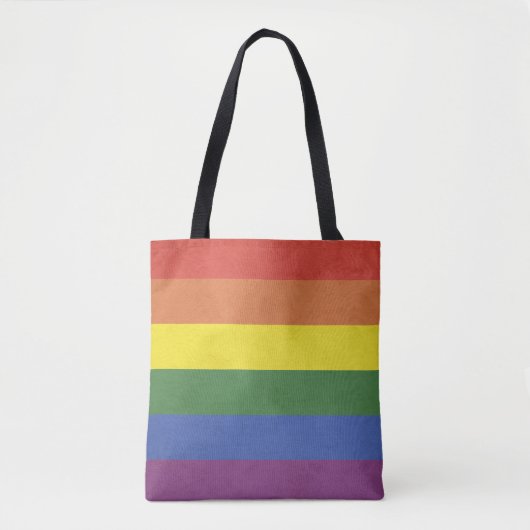 Regenbogenstreifen Tasche (Vorderseite)