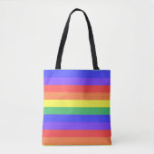 Regenbogenstreifen Tasche (Vorderseite)