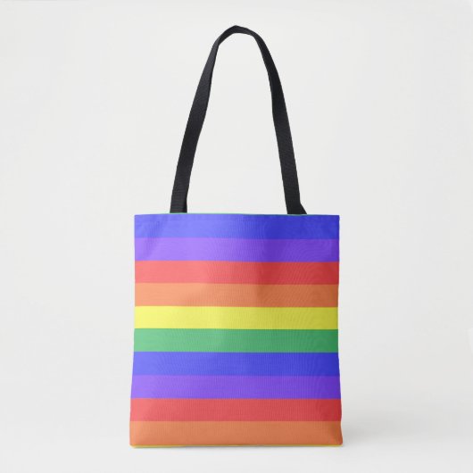 Regenbogenstreifen Tasche (Vorderseite)
