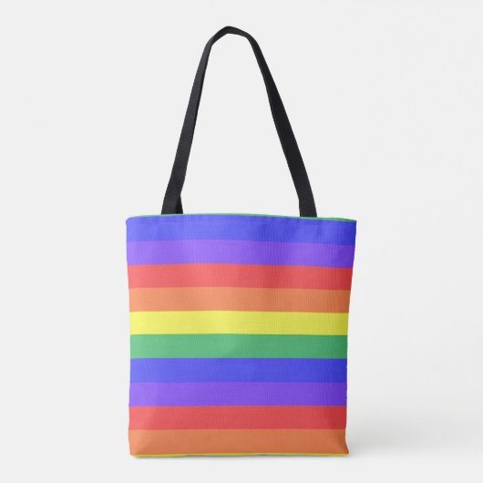 Regenbogenstreifen Tasche (Rückseite)