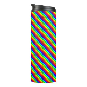Regenbogenstreifen - Thermobecher Thermosbecher