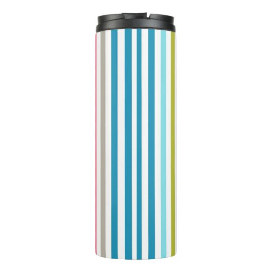 Regenbogenstreifen Thermosbecher (Rückseite)