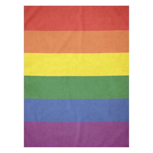 Regenbogenstreifen Tischdecke (Vorderseite)