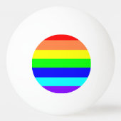 Regenbogenstreifen Tischtennisball (Vorderseite)