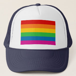 Regenbogenstreifen Truckerkappe
