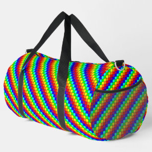 Regenbogenstreifen - Umhängetasche Duffle Bag