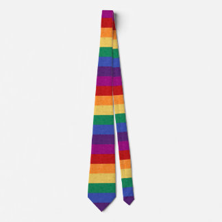 Regenbogenstreifen und Abstraktes Muster Krawatte