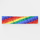 Regenbogenstreifen unter der Regenbogenflagge Gay  Banner (Horizontal)