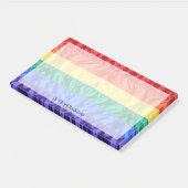 Regenbogenstreifen unter der Regenbogenflagge indi Post-it Klebezettel (angewinkelt)