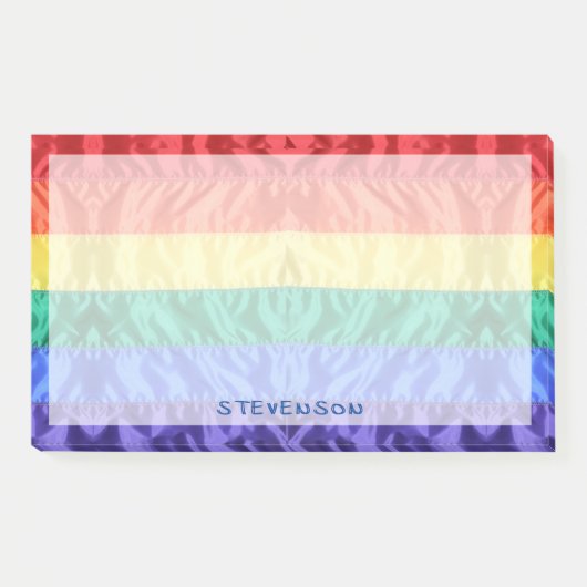 Regenbogenstreifen unter der Regenbogenflagge indi Post-it Klebezettel (Vorderseite)