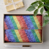 Regenbogenstreifen unter Regenbogenflagge Gay Prid Seidenpapier (Geschenk)