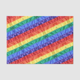 Regenbogenstreifen unter Regenbogenflagge Gay Prid Seidenpapier
