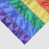 Regenbogenstreifen unter Regenbogenflagge LGBT LGB Seidenpapier (Detail)